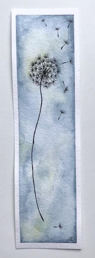dandelion watercolor