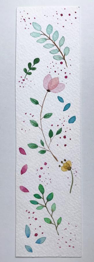 wild flowers bookmark