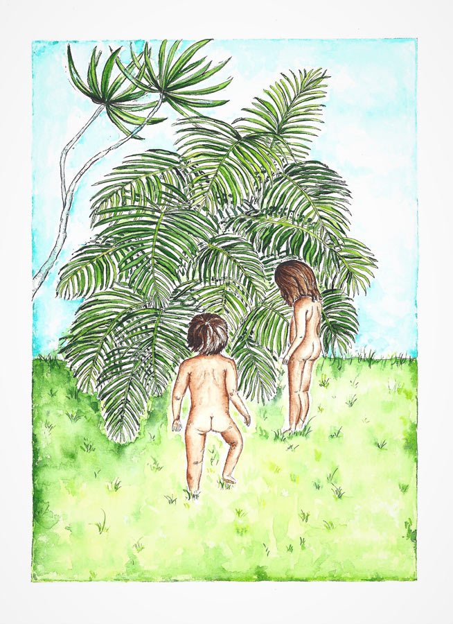 kids playing in the jungle